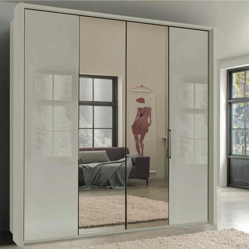 Four door wardrobes with deals sliding doors